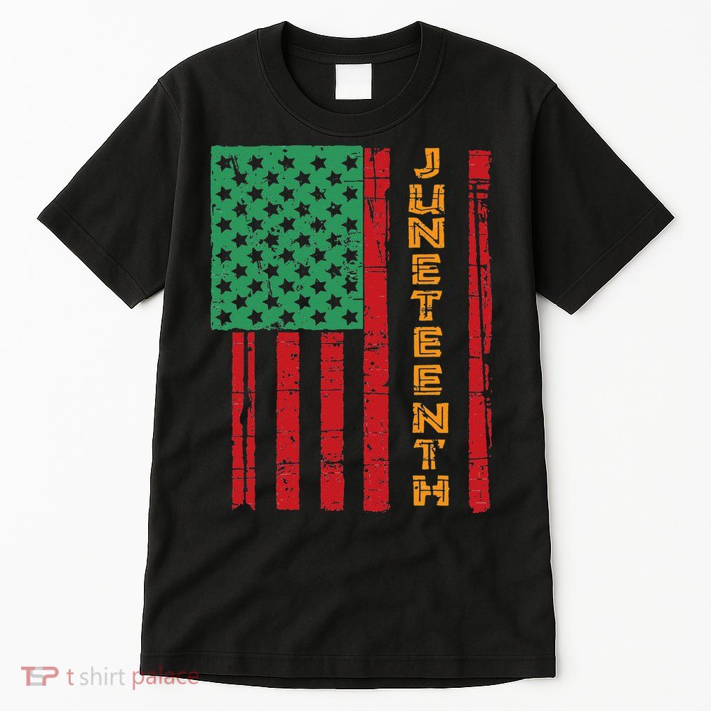 Juneteenth American Flag Tall T-Shirt