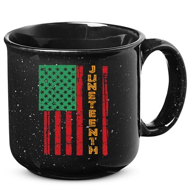 Juneteenth American Flag 15oz Campfire Ceramic Mug