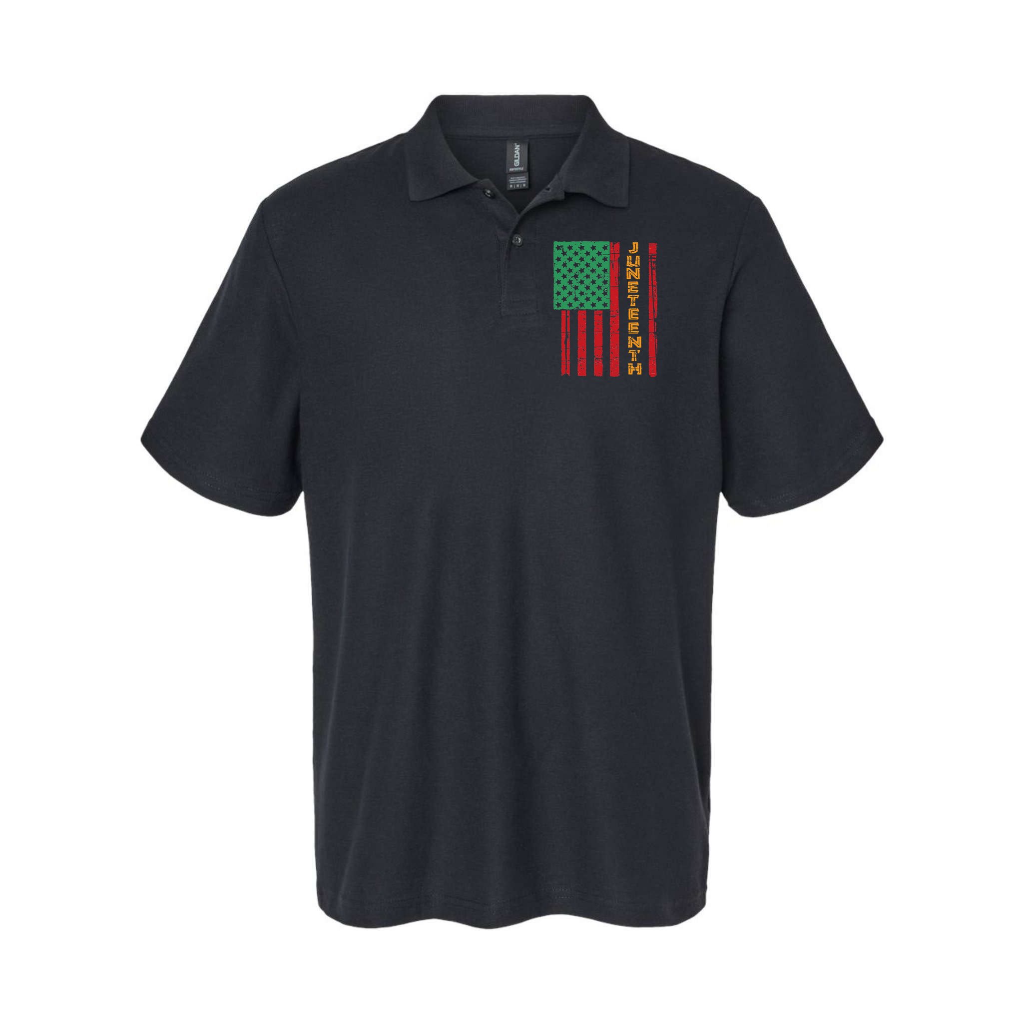 Juneteenth American Flag Polo