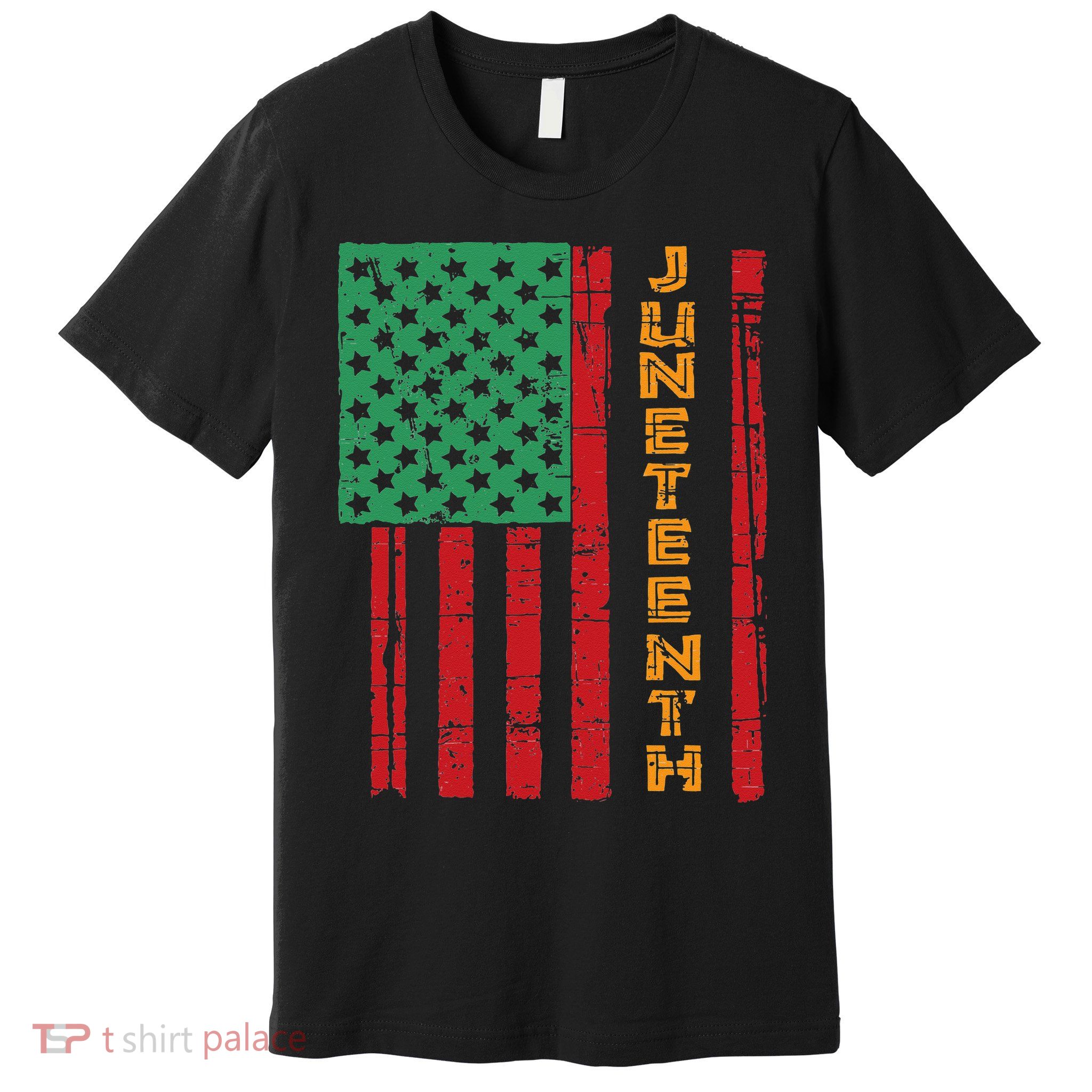 Juneteenth American Flag Premium T-Shirt