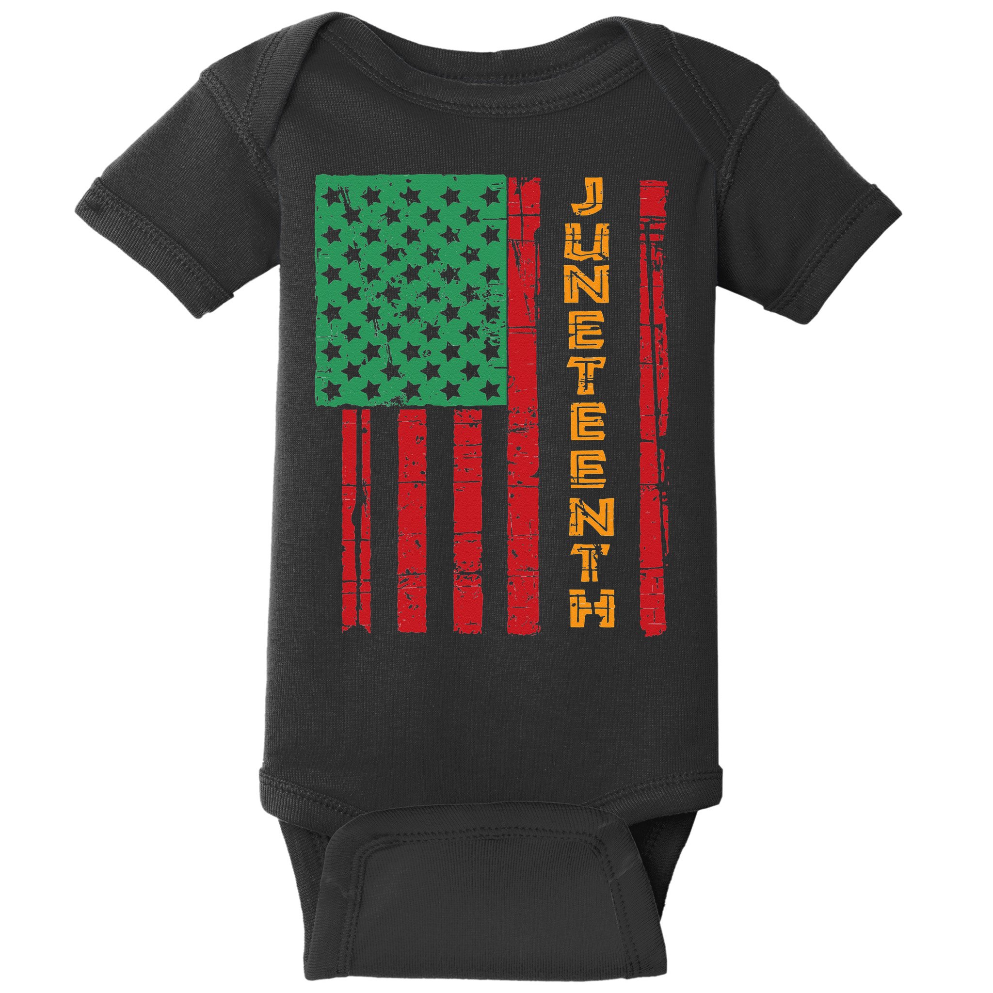 Juneteenth American Flag Baby Bodysuit