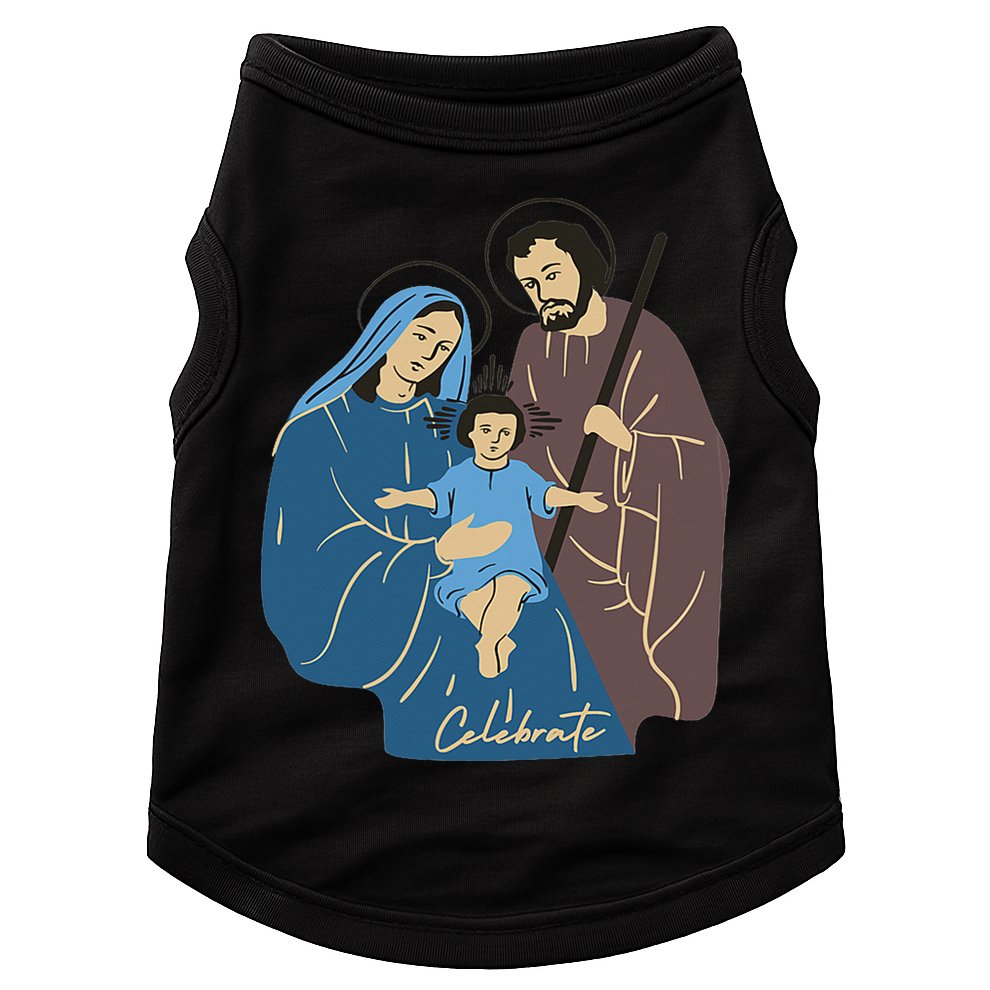 Jesus And Family Invite You To Celebrate Christmas Doggie Tank