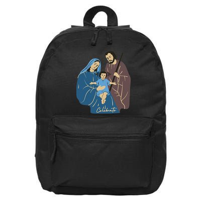 Jesus And Family Invite You To Celebrate Christmas 16 in Basic Backpack