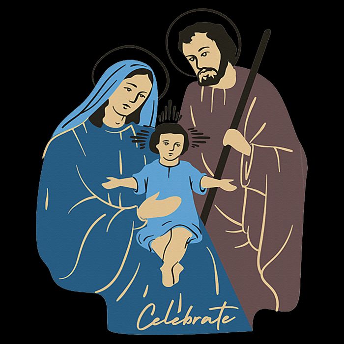 Jesus And Family Invite You To Celebrate Christmas 16 in Basic Backpack