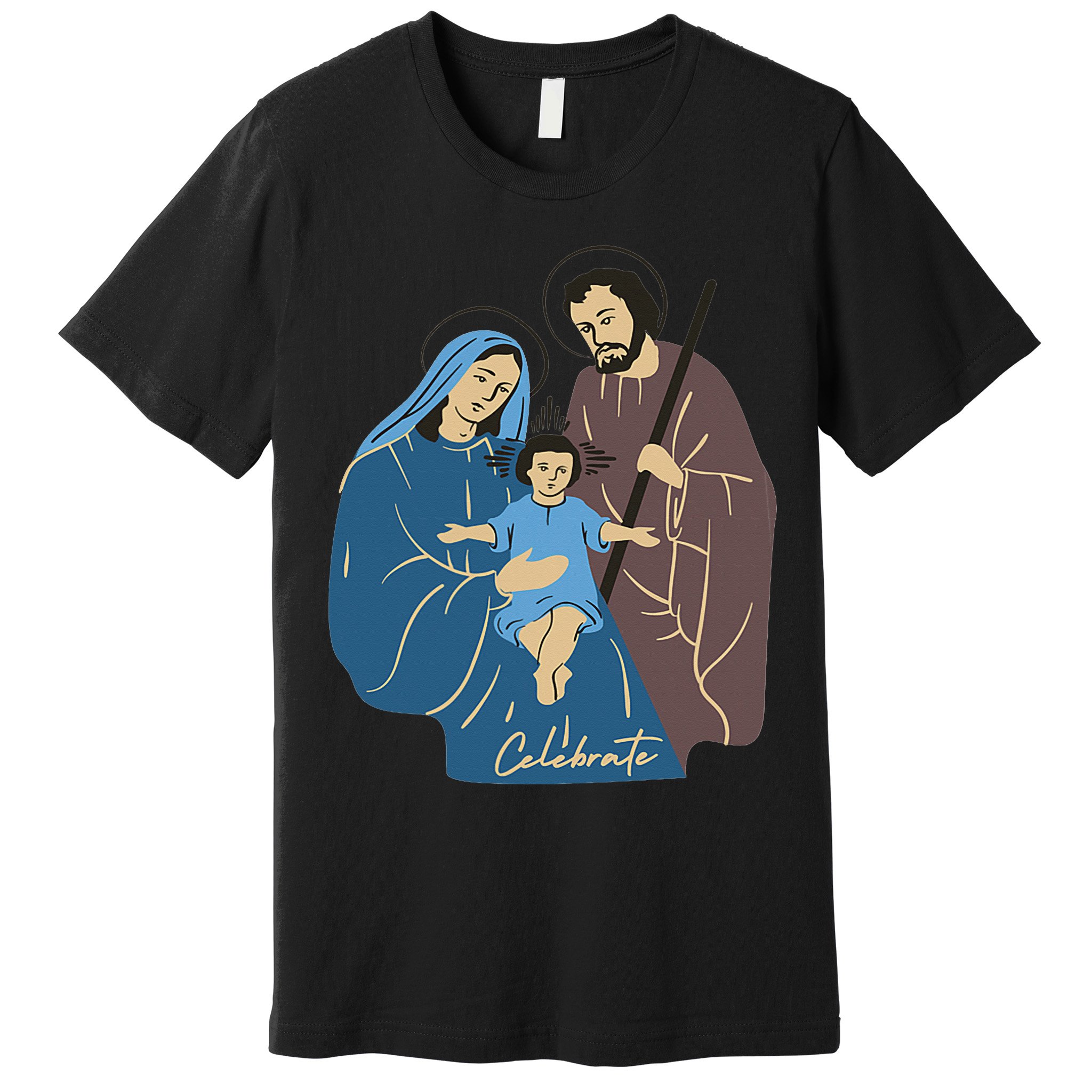 Jesus And Family Invite You To Celebrate Christmas Premium T-Shirt