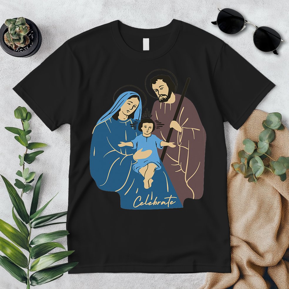 Jesus And Family Invite You To Celebrate Christmas Premium T-Shirt