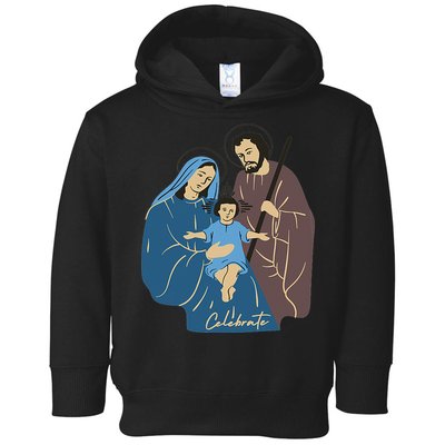 Jesus And Family Invite You To Celebrate Christmas Toddler Hoodie