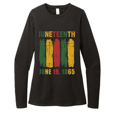 Juneteenth African Flag For Black History Pride Since 1865 Gift Womens CVC Long Sleeve Shirt