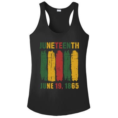 Juneteenth African Flag For Black History Pride Since 1865 Gift Ladies PosiCharge Competitor Racerback Tank