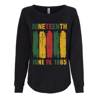 Juneteenth African Flag For Black History Pride Since 1865 Gift Womens California Wash Sweatshirt