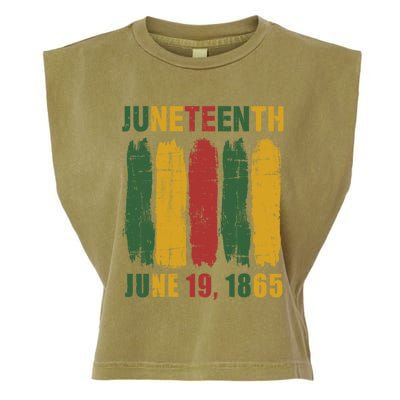 Juneteenth African Flag For Black History Pride Since 1865 Gift Garment-Dyed Women's Muscle Tee