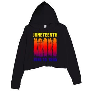 Juneteenth African Flag For Black History Pride Since 1865 Great Gift Crop Fleece Hoodie