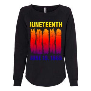 Juneteenth African Flag For Black History Pride Since 1865 Great Gift Womens California Wash Sweatshirt