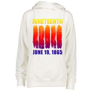 Juneteenth African Flag For Black History Pride Since 1865 Great Gift Womens Funnel Neck Pullover Hood