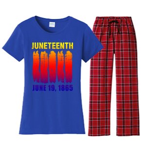 Juneteenth African Flag For Black History Pride Since 1865 Great Gift Women's Flannel Pajama Set