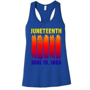 Juneteenth African Flag For Black History Pride Since 1865 Great Gift Women's Racerback Tank