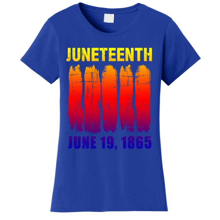 Juneteenth African Flag For Black History Pride Since 1865 Great Gift Women's T-Shirt