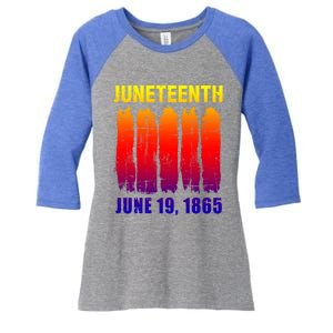 Juneteenth African Flag For Black History Pride Since 1865 Great Gift Women's Tri-Blend 3/4-Sleeve Raglan Shirt