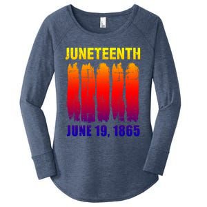 Juneteenth African Flag For Black History Pride Since 1865 Great Gift Women's Perfect Tri Tunic Long Sleeve Shirt