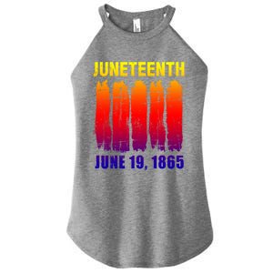 Juneteenth African Flag For Black History Pride Since 1865 Great Gift Women's Perfect Tri Rocker Tank