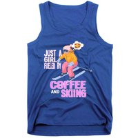 Just A Fueled By Coffee And Skiing Ski Cool Gift Tank Top