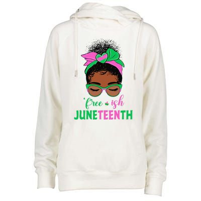 Juneteenth Aka Free-ish Since 1865 Independence Day Womens Funnel Neck Pullover Hood