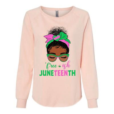 Juneteenth Aka Free-ish Since 1865 Independence Day Womens California Wash Sweatshirt