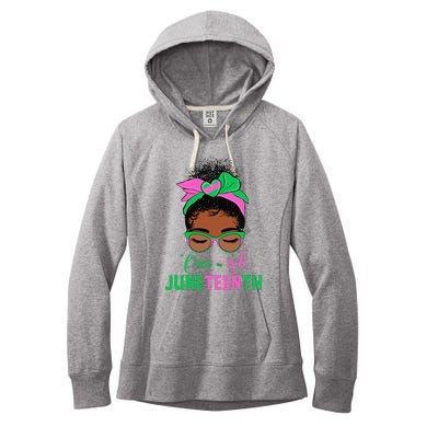 Juneteenth Aka Free-ish Since 1865 Independence Day Women's Fleece Hoodie