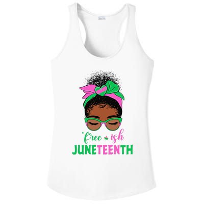 Juneteenth Aka Free-ish Since 1865 Independence Day Ladies PosiCharge Competitor Racerback Tank