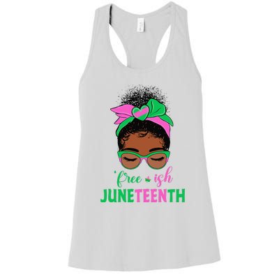 Juneteenth Aka Free-ish Since 1865 Independence Day Women's Racerback Tank