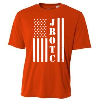 Jrotc American Flag Gift Jrotc Veteran Gift Cooling Performance Crew T-Shirt