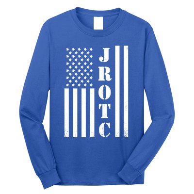 Jrotc American Flag Gift Jrotc Veteran Gift Long Sleeve Shirt