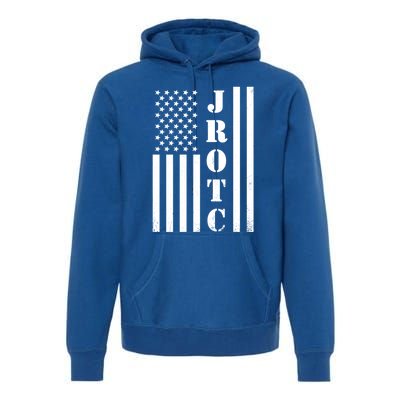 Jrotc American Flag Gift Jrotc Veteran Gift Premium Hoodie