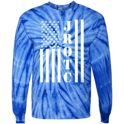 Jrotc American Flag Gift Jrotc Veteran Gift Tie-Dye Long Sleeve Shirt