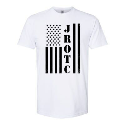 Jrotc American Flag Gift Jrotc Veteran Gift Softstyle CVC T-Shirt