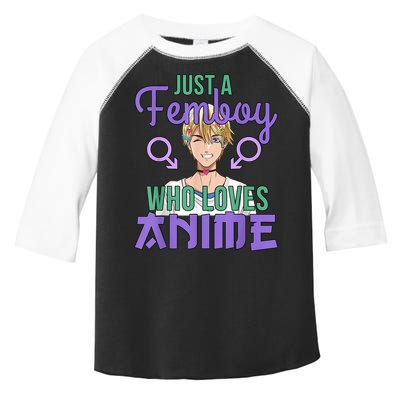 Just A Femboy Who Loves Anime Crossdressing Anime Boy Toddler Fine Jersey T-Shirt