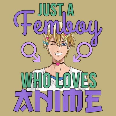 Just A Femboy Who Loves Anime Crossdressing Anime Boy T-Shirt