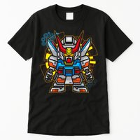Japanese Anime Fighting Mecha Robot Tall T-Shirt
