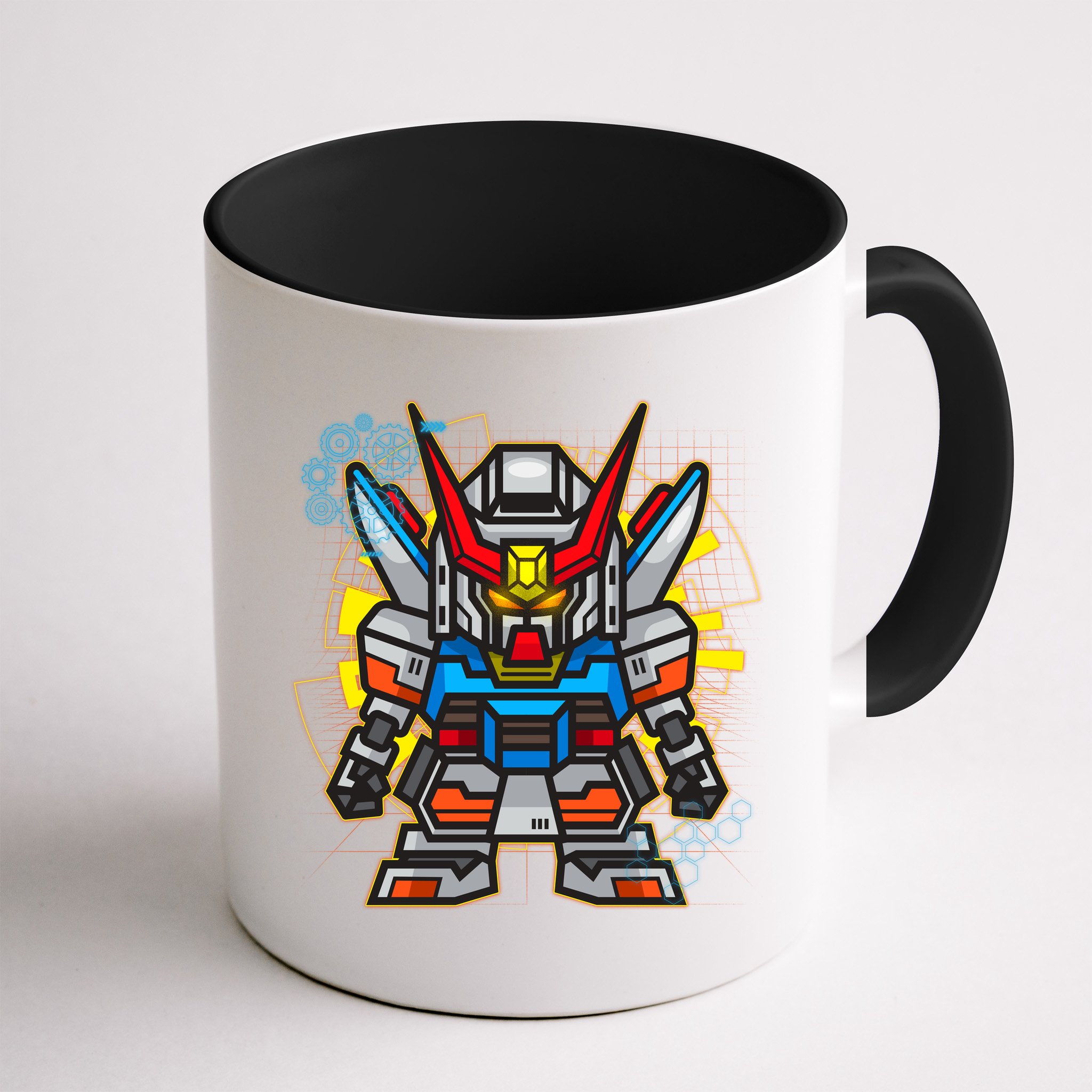 Japanese Anime Fighting Mecha Robot Mug