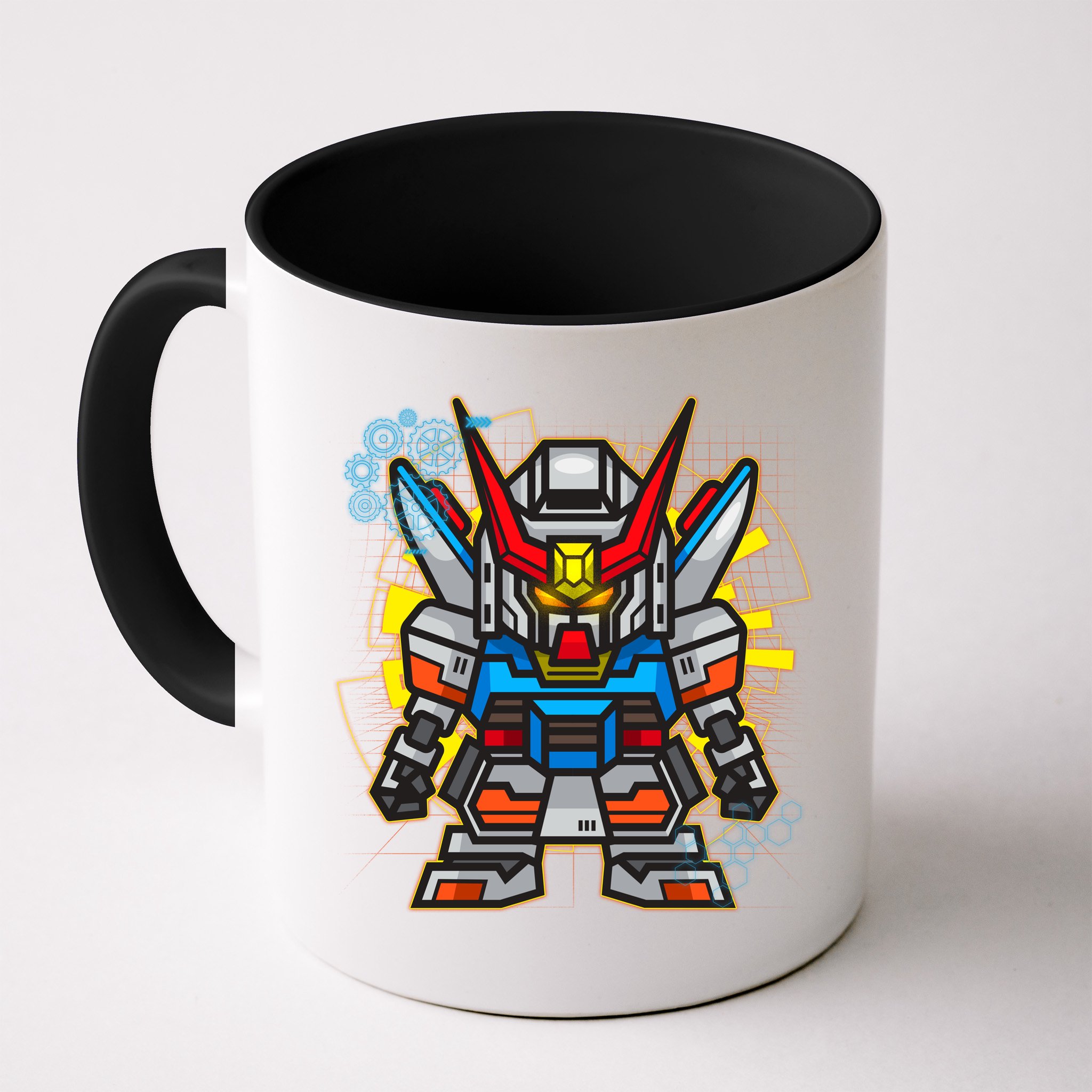 Japanese Anime Fighting Mecha Robot Mug