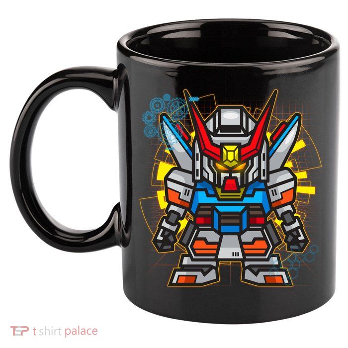 Japanese Anime Fighting Mecha Robot 11oz C Handle Ceramic Mug