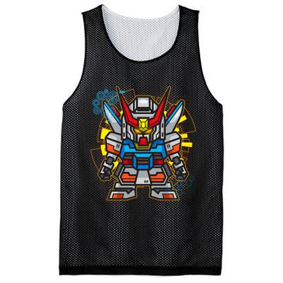 Japanese Anime Fighting Mecha Robot Mesh Reversible Basketball Jersey Tank