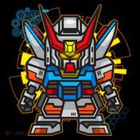 Japanese Anime Fighting Mecha Robot Magnet