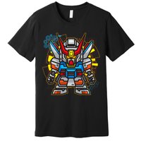 Japanese Anime Fighting Mecha Robot Premium T-Shirt