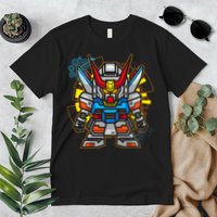 Japanese Anime Fighting Mecha Robot Premium T-Shirt