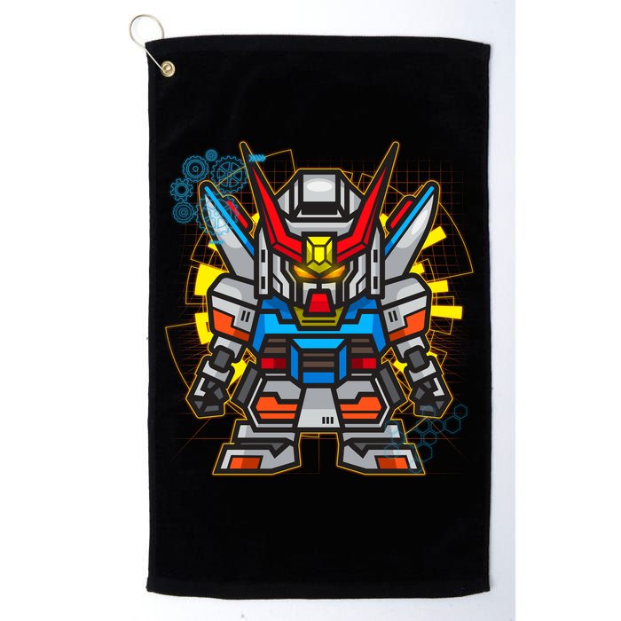 Japanese Anime Fighting Mecha Robot Golf Towel