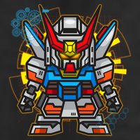 Japanese Anime Fighting Mecha Robot Golf Towel