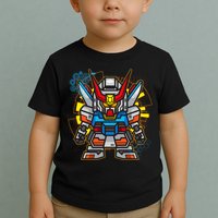 Japanese Anime Fighting Mecha Robot Toddler T-Shirt
