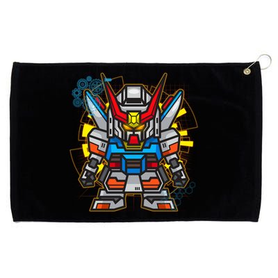 Japanese Anime Fighting Mecha Robot Grommeted Golf Towel