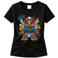 Japanese Anime Fighting Mecha Robot Womens T-Shirt